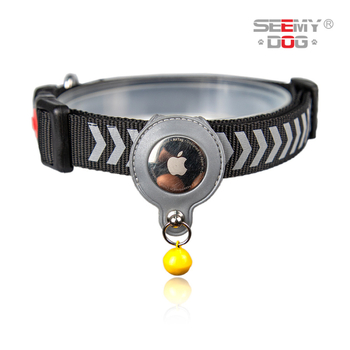 AirTag kućište za kućnog ljubimca | Reflektirajući PVC materijal | GPS točnost 1 m | Litijska baterija | Privatna etiketa dostupna