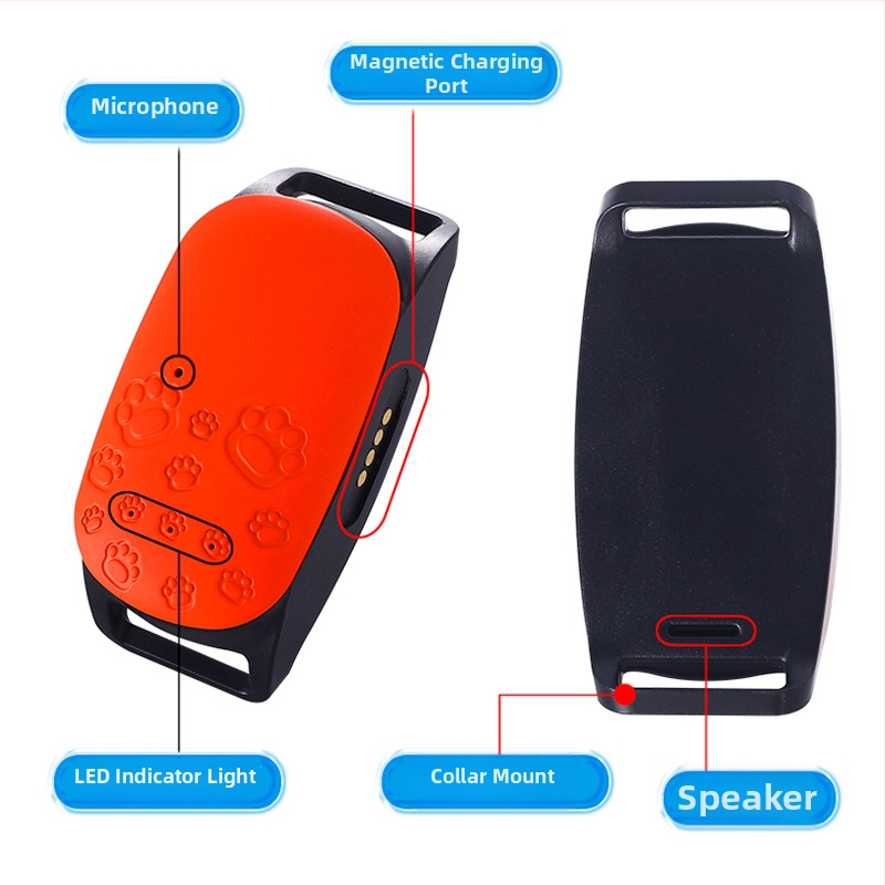 GPS narukvica za kućne ljubimce V85 za praćenje, baterija 500 mAh, beskonačan bežični domet, ABS kućište, kompatibilan s Androidom i iOS