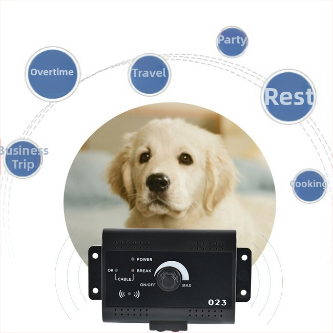 GPS elektronički ograda za kućne ljubimce, model 023, s mogućnostima punjenja i napajanja baterijom; ABS kućište; točnost GPS 0,5 m; memorija 1 GB