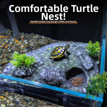 PVC akvarijski krajinski kamen s platformom za sunčanje kornjače, plutajući otok i penjačka ljestvica – Porijeklo Guangdong Shantou; Nije uvezeno