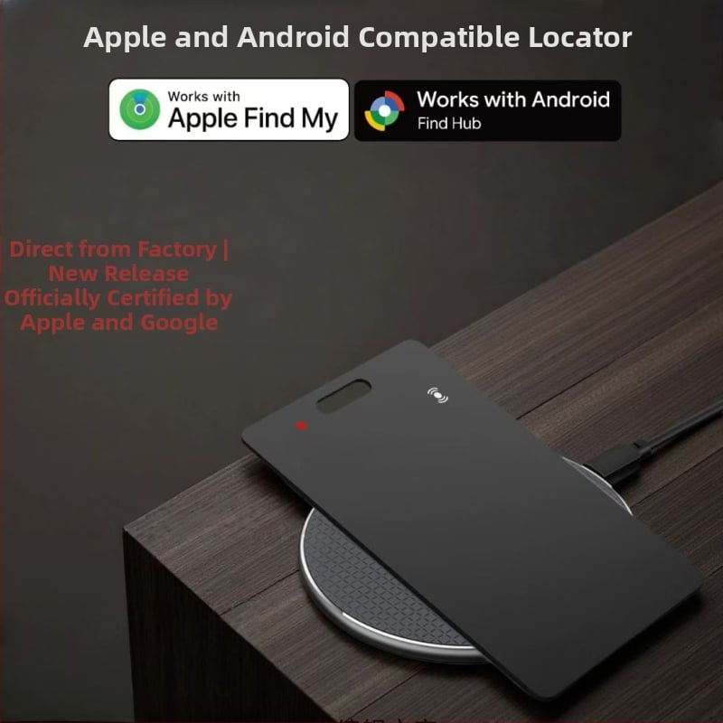 Uređaj za kartice s dvostrukim sustavom, vodootporan, protiv gubitka, model K2 dual system, kompatibilan s Apple AirTag i Androidom, bežični sučelje, baterija 75 mAh, ABS