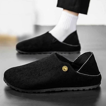Muške slip-on tenisice od sintetičke kože, gumasta potplat, PU uložak, nizak profil