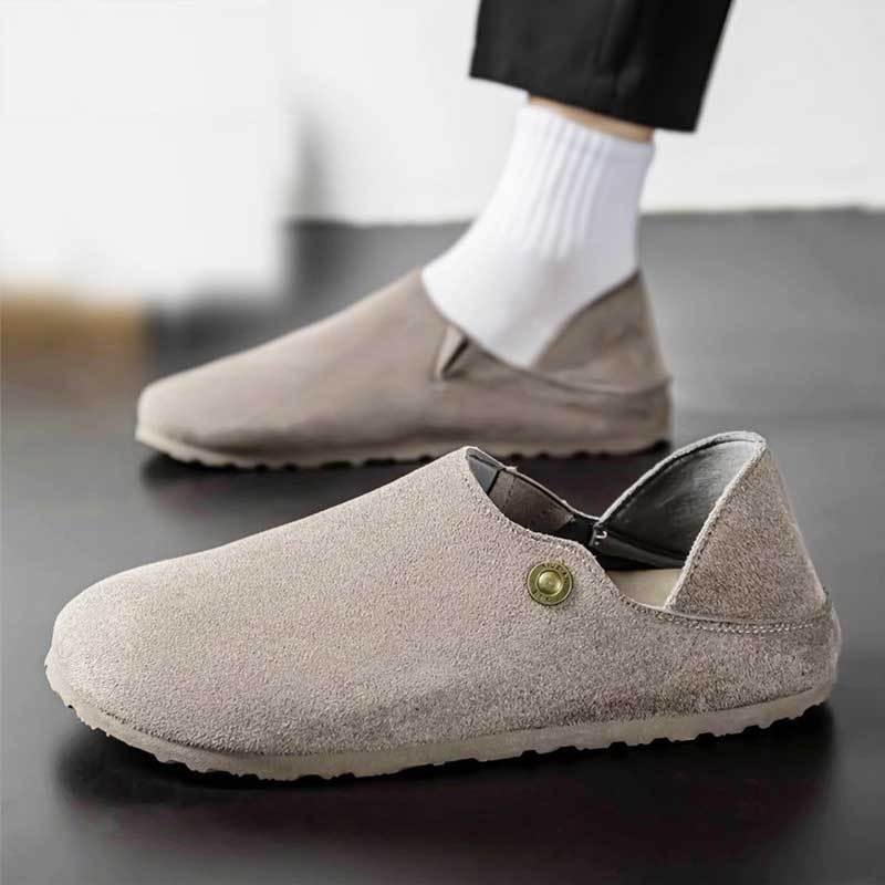 Muške slip-on tenisice od sintetičke kože, gumasta potplat, PU uložak, nizak profil