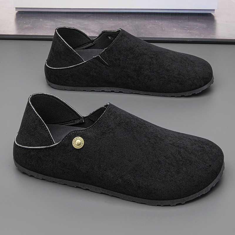 Muške slip-on tenisice od sintetičke kože, gumasta potplat, PU uložak, nizak profil