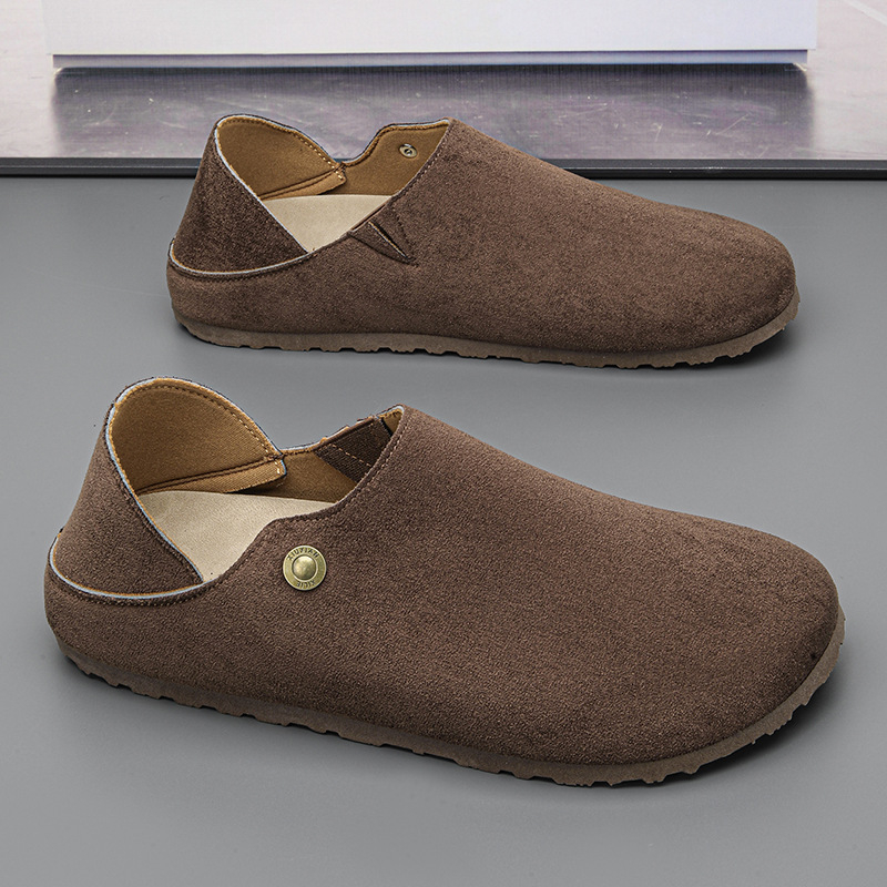 Muške slip-on tenisice od sintetičke kože, gumasta potplat, PU uložak, nizak profil