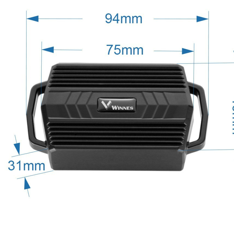 GPS локатор за нашийник с магнит, преносим, точност на позициониране 5 м, литиева батерия, IPX-3 водоустойчив, Baidu Maps