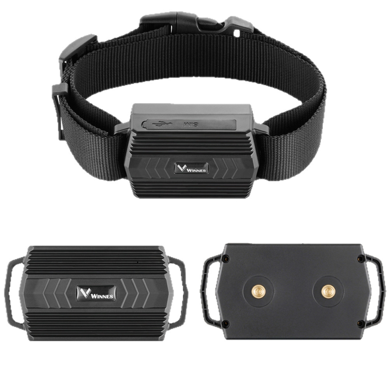 GPS локатор за нашийник с магнит, преносим, точност на позициониране 5 м, литиева батерия, IPX-3 водоустойчив, Baidu Maps