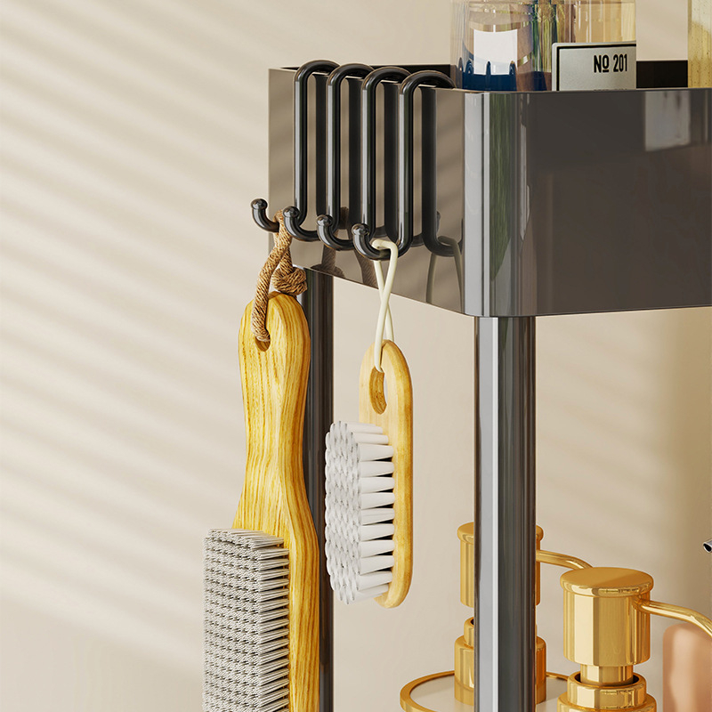 Ultra uski skladišni regač za jaz između ormara i vrata – za kupaonicu i kuhinju; bez ugradnje; materijal: papir; stil: pastoralni