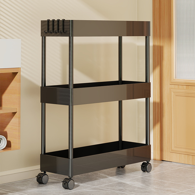 Ultra uski skladišni regač za jaz između ormara i vrata – za kupaonicu i kuhinju; bez ugradnje; materijal: papir; stil: pastoralni