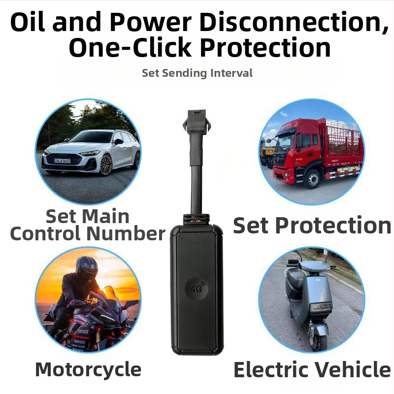 GPS tracker za vozila i motocikle s Beidou satelitnim locatorom (Model: Yl_b808; Bez baterije; Bez ograničenja bežičnog dometa; Materijal: ABS; Težina: 30 g)