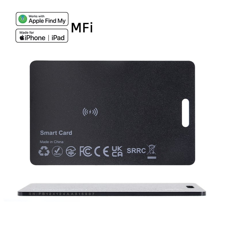 Pametni tražitelj kartica – Bluetooth anti-gubitak uređaj, MFi Certificirano, IP67, Globalno Pozicioniranje, Bežično Napajanje 180mAh
