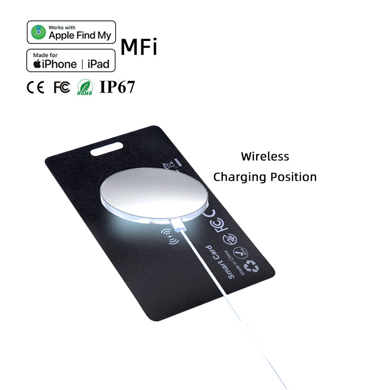 Pametni tražitelj kartica – Bluetooth anti-gubitak uređaj, MFi Certificirano, IP67, Globalno Pozicioniranje, Bežično Napajanje 180mAh