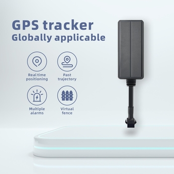 GPS tracker za automobil, model M16; točnost GPS 5 m; načini alarma: vibracija, prekid napajanja, SOS, mobilna alarma, ograda, prekoračenje brzine; dimenzije 80×39×17 mm
