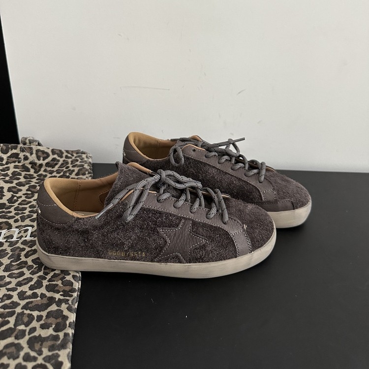 Ženske zimske tenisice s flecom, leopard uzorak, gornji dio od nubuka govedje boje, dvostruka podstava od svinjske kože, vezanje, retro stil, gumeni potplat