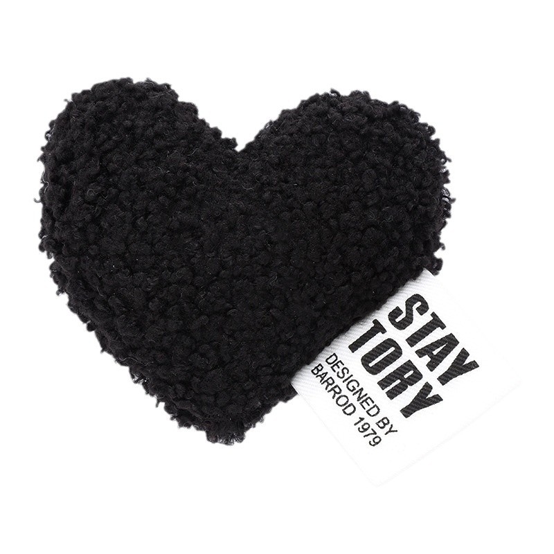 Plišani dodatak za odjeću – srce od pliša, punjeni pliš, oblik privjeska za prtljagu, motiv ljubav/kapljica/zvono, stil Fresh and Sweet