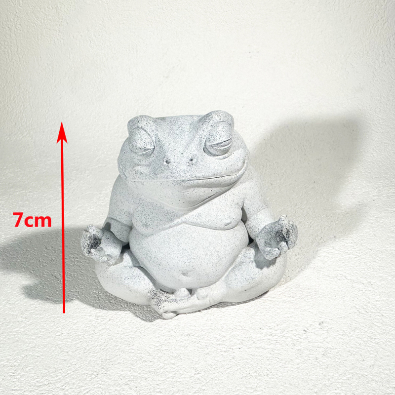 Dekor za akvarij, skulptura od smole za aquascaping, motiv kamene vrt, figura čajnog ljubimca žaba