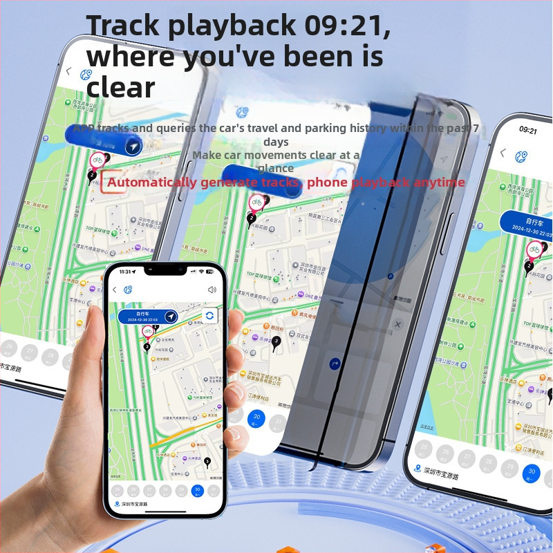 Ultra-tanki GPS tracker kartice za novčanik – dijeljeno praćenje, 7-dnevna povijest, baterija 540 mAh