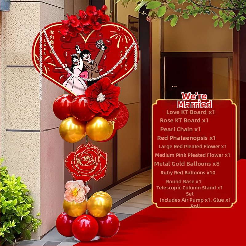 Balonska svadbena luka s nosačem za dvorište