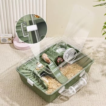 Kavez za hamster – Hamster Villa, prenosiv PP plastika, pravokutnog oblika, za unutarnju i vanjsku upotrebu
