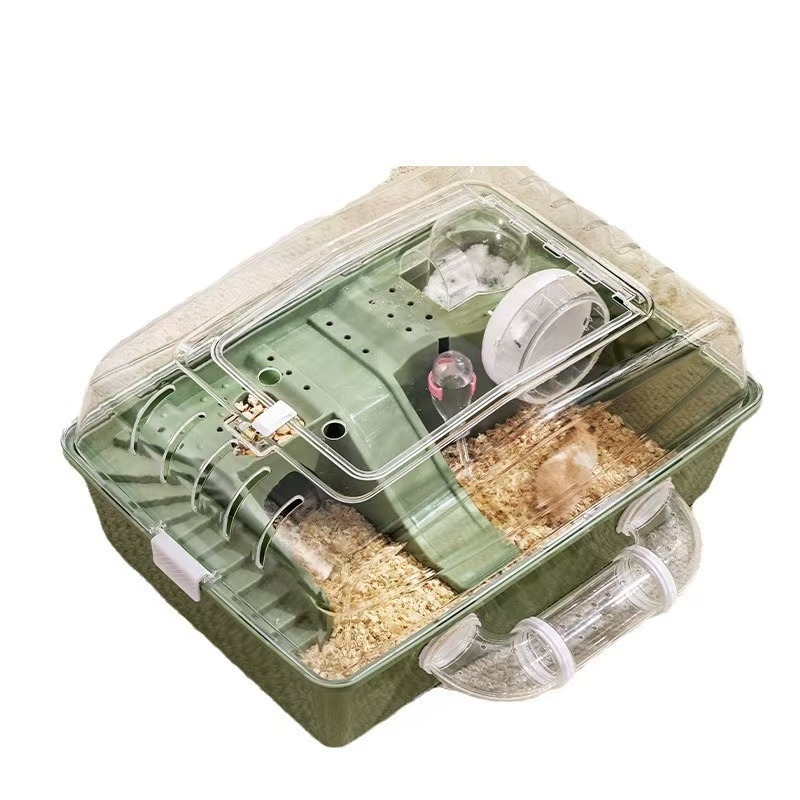 Kavez za hamster – Hamster Villa, prenosiv PP plastika, pravokutnog oblika, za unutarnju i vanjsku upotrebu