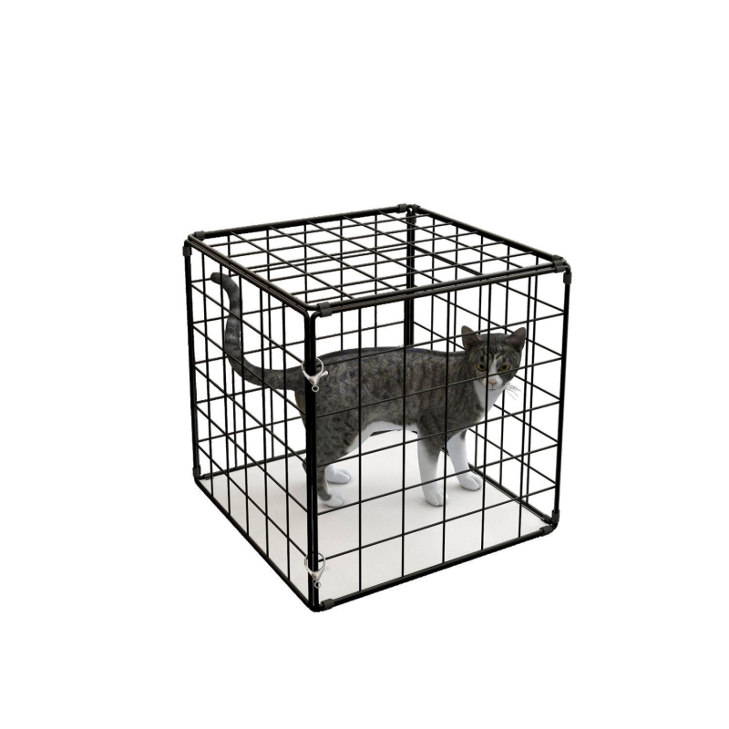 Κλουβί γάτας από σιδερένιο υλικό, για εσωτερική χρήση, για όλες τις εποχές, μάρκα Simple One