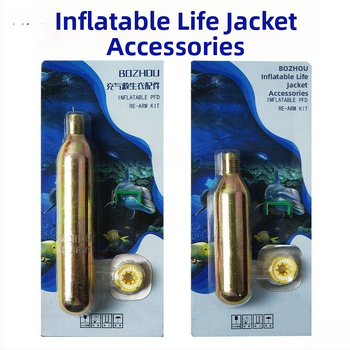 CO2 fľaša pre nafukovací záchranný pás, 33 g / 24 g, vodou citlivá tableta, príslušenstvo k záchrannému pásu