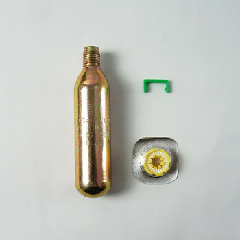 Κυλινδρικό CO2 για φουσκωτό σωσίβιο, 33 g / 24 g, υδροευαίσθητο δισκίο, εξάρτημα σωσίβιου