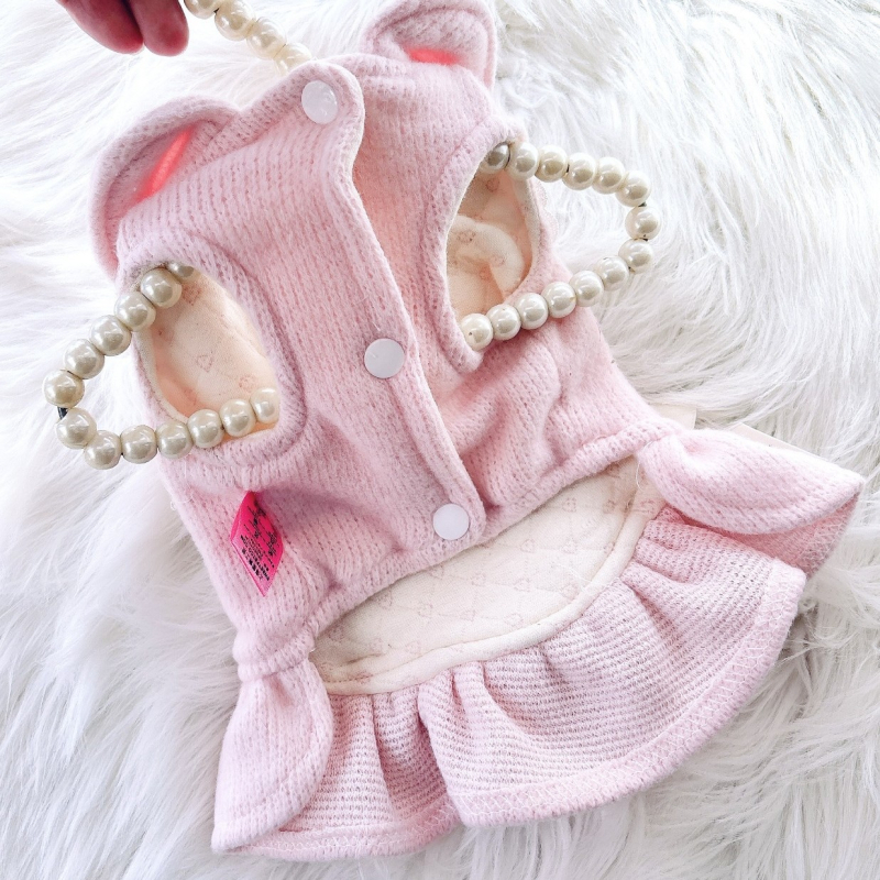 Odjeća za kućne ljubimce: fleece jakna, stil princeze, Pike marka, pamuk, za zimu i jesen