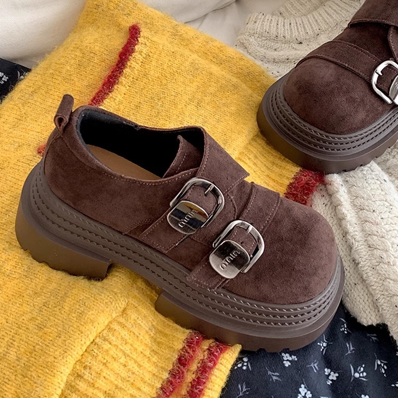 Pantofi Mary Jane vintage, partea superioară PU, vârf rotund, toc mic gros 1-3 cm, talpă din cauciuc, închidere cu șireturi