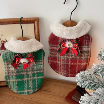 Kaput za kućne ljubimce s Velcro zatvaračem, krzneni ovratnik, platno za sva godišnja doba, unisex