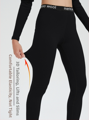 Ženske legice od merino vune – brzo sušeće hlače za trčanje, fitness i planinarenje (zima, proljeće, jesen)