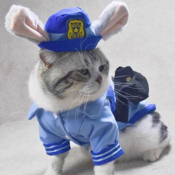 Zootopia serije kostim za kućne ljubimce – Kostim za transformaciju u tri dijela (prsluk i hlače), za pse, mačke i zečeve, poliester