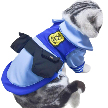 Zootopia serije kostim za kućne ljubimce – Kostim za transformaciju u tri dijela (prsluk i hlače), za pse, mačke i zečeve, poliester