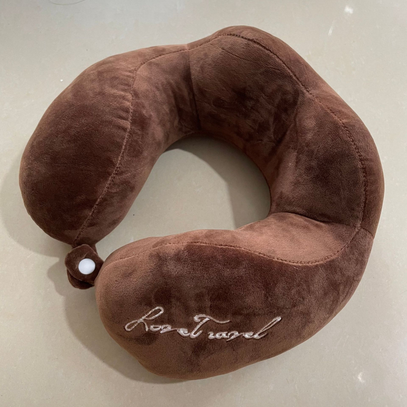 У-образна възглавница за шията, пълнена PP памук, минималистичен стил, за възрастни, преносима за офис, дом и пътуване