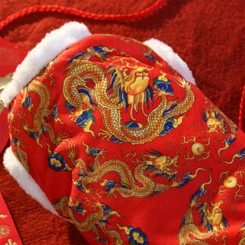 Pasji prsluk – jesen/zima kineskog Tang stila, debela zimna podstava, poliester