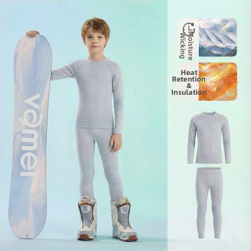 KAIVEXA Dječji Set za skijanje s brzim sušenjem - Unisex, Najlonski Bazni Sloj, Zimska upotreba