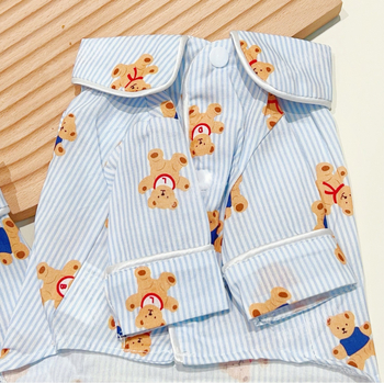 Majica za kućne ljubimce s karikaturalnim medvjedićem, pamuk, proljeće-ljeto