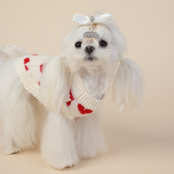 Pulover za Valentinovo za pse i mačke, pamuk, stil princeze, odjeća za kućne ljubimce