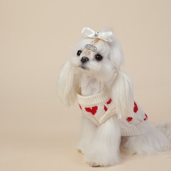 Pulover za Valentinovo za pse i mačke, pamuk, stil princeze, odjeća za kućne ljubimce