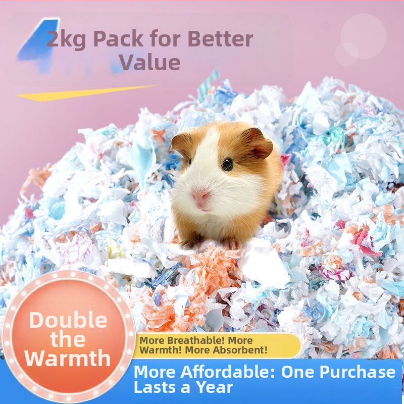 Hamster zimsko posteljno — apsorbirajući papirno-bavčani materijal, topao, niskodustna alternativa piljevini za zlatnog hrčka