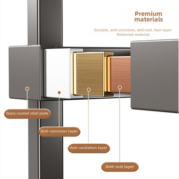 Višenamjenski metalni kuhinjski stalak za nože, štapiće i začine