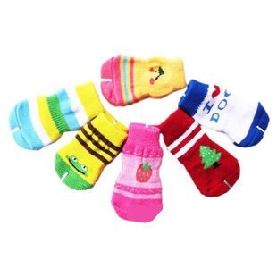 Kutyazokni pamutból, színblokkokkal mintázott, minden szezonban, mindennapi stílus