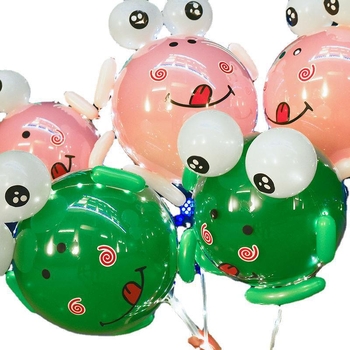 Žabasti balon od aluminijske folije, balon-igrač, bez logotipa, pogodan za Dan zaljubljenih, Dan djece i ulicni štand