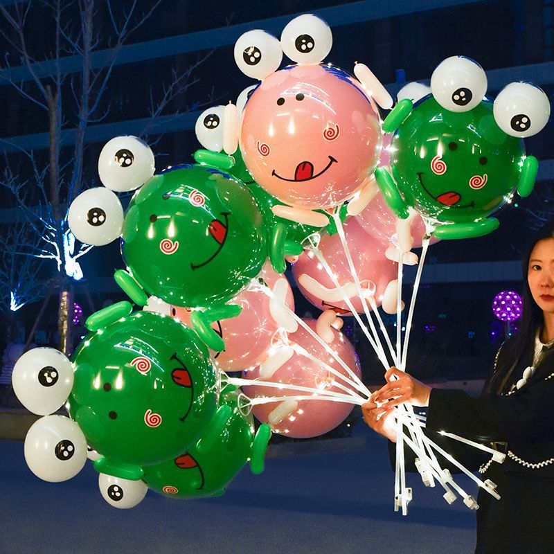 Žabasti balon od aluminijske folije, balon-igrač, bez logotipa, pogodan za Dan zaljubljenih, Dan djece i ulicni štand