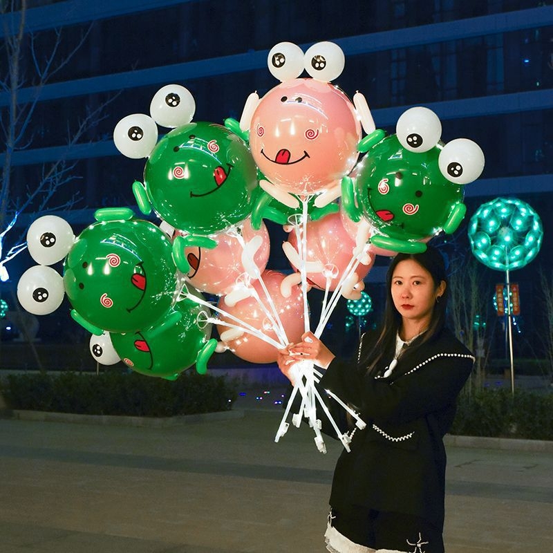 Žabasti balon od aluminijske folije, balon-igrač, bez logotipa, pogodan za Dan zaljubljenih, Dan djece i ulicni štand