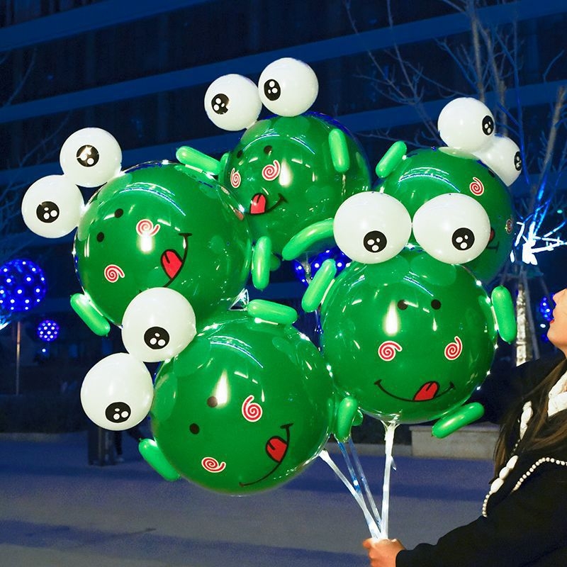 Žabasti balon od aluminijske folije, balon-igrač, bez logotipa, pogodan za Dan zaljubljenih, Dan djece i ulicni štand