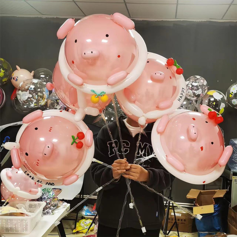 Žabasti balon od aluminijske folije, balon-igrač, bez logotipa, pogodan za Dan zaljubljenih, Dan djece i ulicni štand