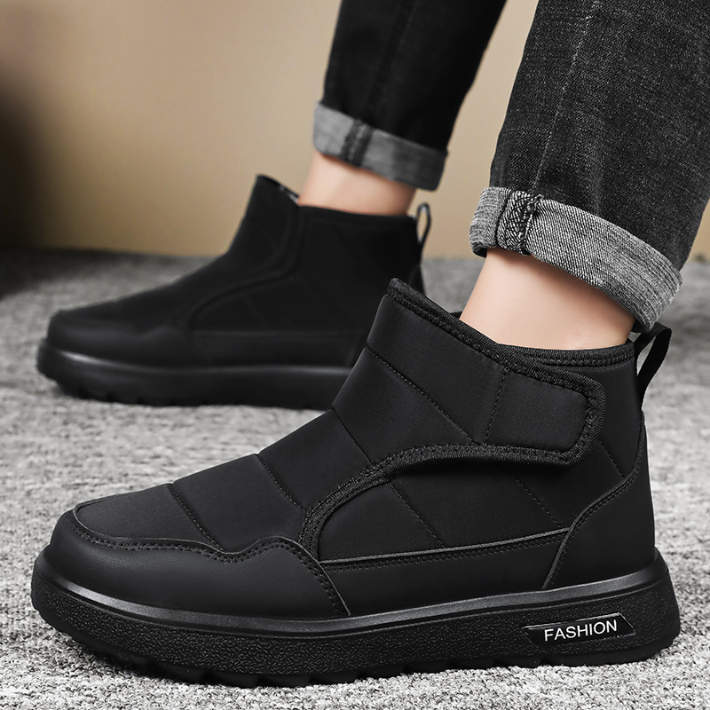 Muške termalne kućne papuče, slip-on, gornji dio Lycra, PU potplat, debeli dizajn