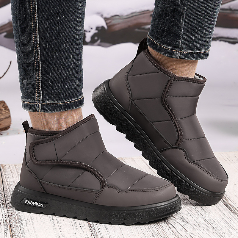 Muške termalne kućne papuče, slip-on, gornji dio Lycra, PU potplat, debeli dizajn