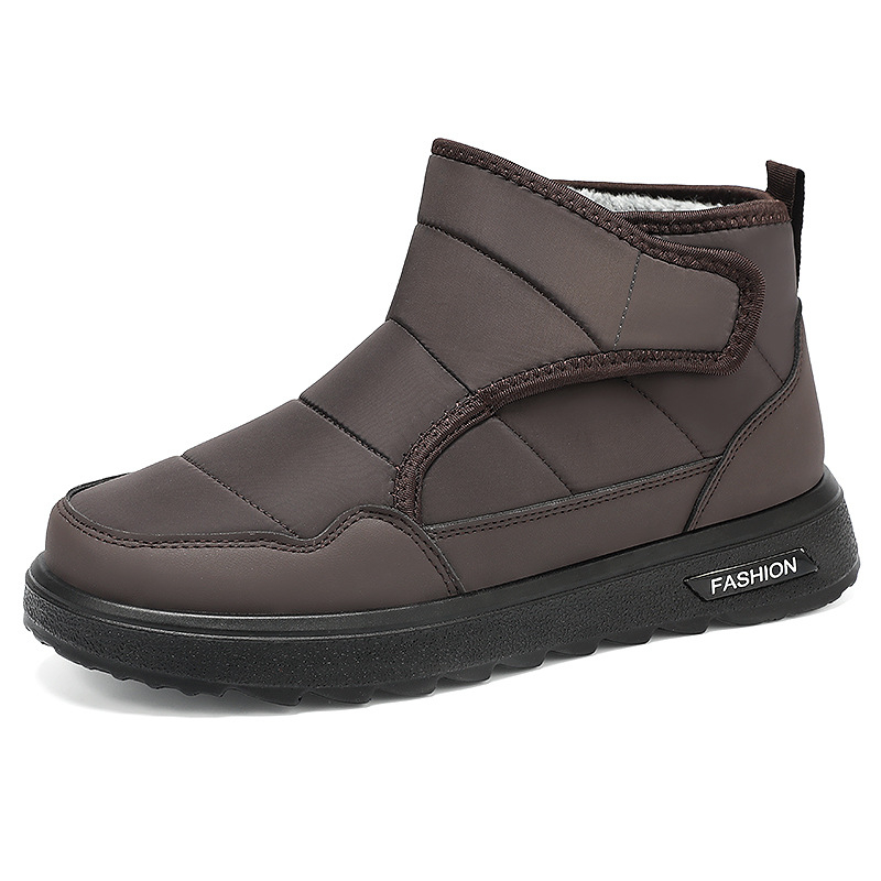 Muške termalne kućne papuče, slip-on, gornji dio Lycra, PU potplat, debeli dizajn